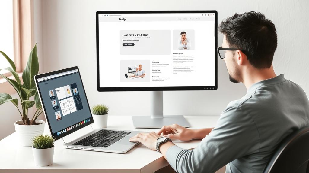 A photo of how a person develops a website. A photo of how a person develops a website.фото